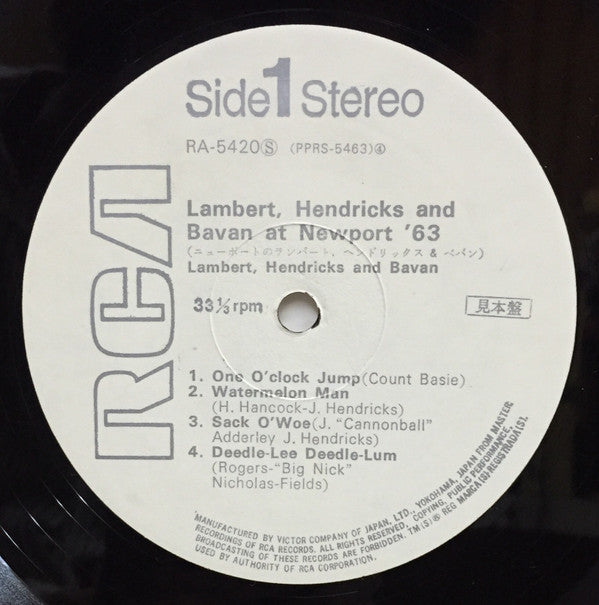 Master Release: At Newport '63 by Lambert, Hendricks & Bavan