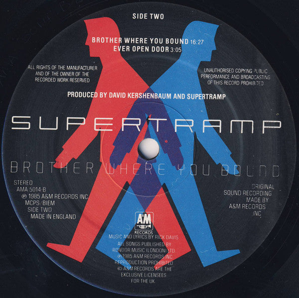 Release: Brother Where You Bound-Vinyl-UK-1985-AMA 5014-2886642