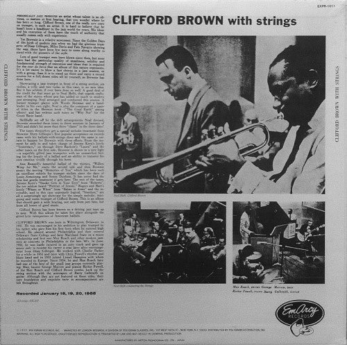 Release: Clifford Brown With Strings-Vinyl-US-1982-EXPR-1011, EXPR-1011-3518477