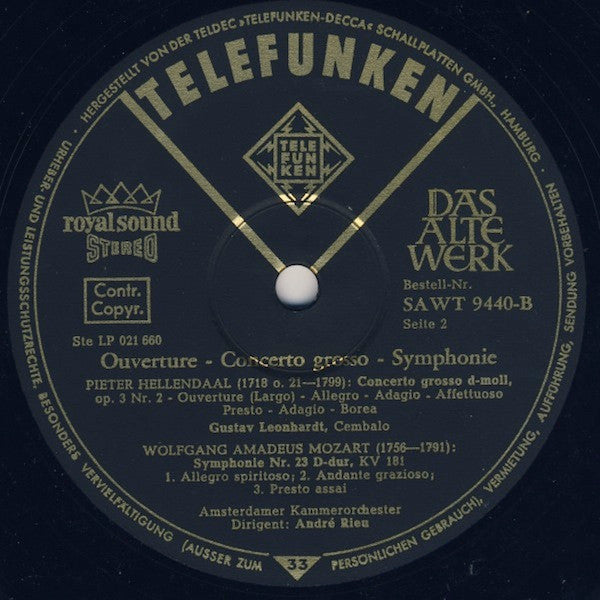 Overtüre • Concerto Grosso • Symphonie