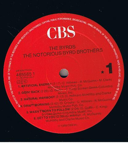 Release: The Notorious Byrd Brothers-Vinyl-Europe-None-465565 1-1452775