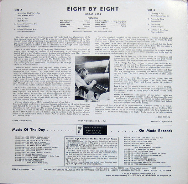 Master Release: Music To Fill A Void - Eight By Eight by Don Fagerquist Octet