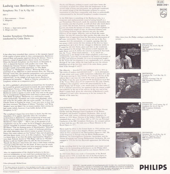 Symphony No. 7 In A, Op. 92