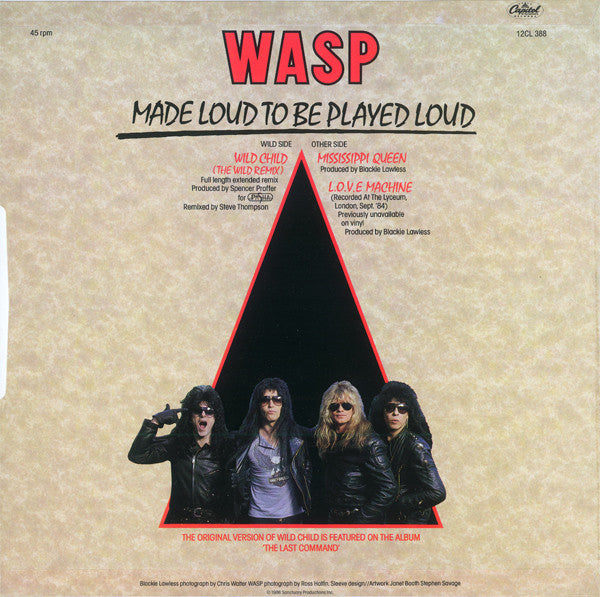Release: Wild Child (The Wild Remix)-Vinyl-UK-1986-12CL 388-1929672