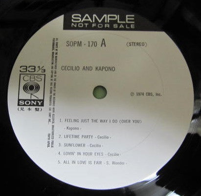 Release: Cecilio & Kapono-Vinyl-Japan-1974-SOPM 170-16947606
