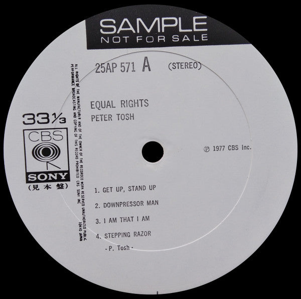 Release: Equal Rights-Vinyl-Japan-1977-25AP 571-15596880