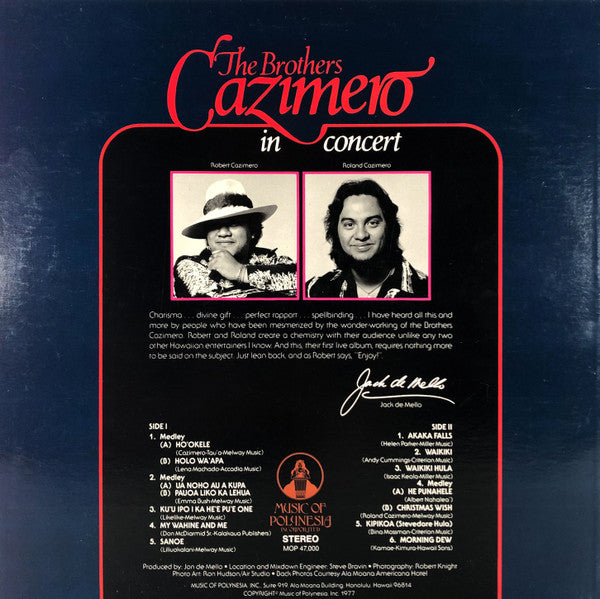Master Release: In Concert by The Brothers Cazimero