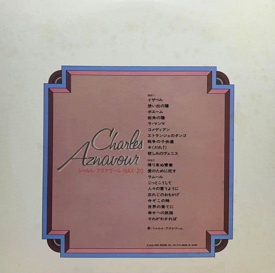 Charles Aznavour Max 20