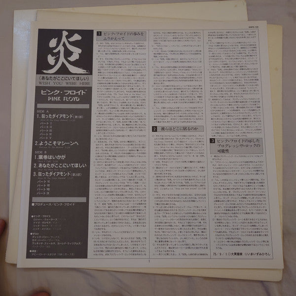 Wish You Were Here = 炎 (あなたがここにいてほしい)