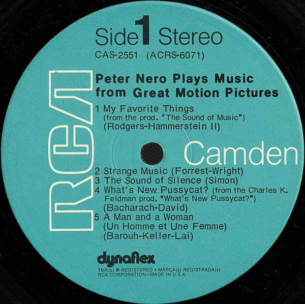 Peter Nero Plays Music From Great Motion Pictures