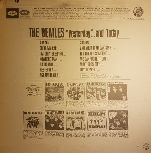 Release: Yesterday And Today-Vinyl-US-1971-ST 2553, ST-2553, ST 2553, ST-2553-13962040