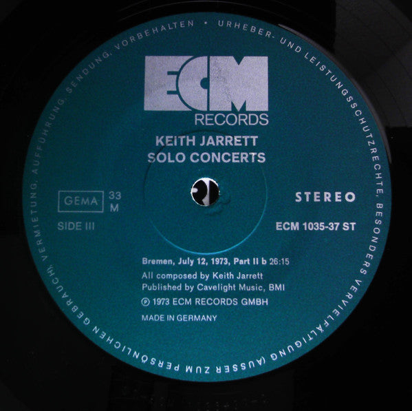 Solo Concerts: Bremen / Lausanne