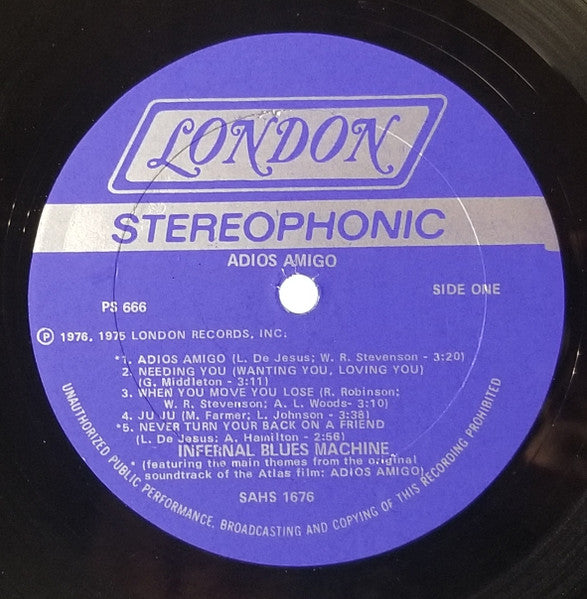Release: Adios Amigo-Vinyl-US-1976-PS 666-14266143