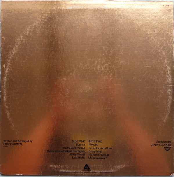 Release: Eric Carmen-Vinyl-US-1975-AL 4057-12109805