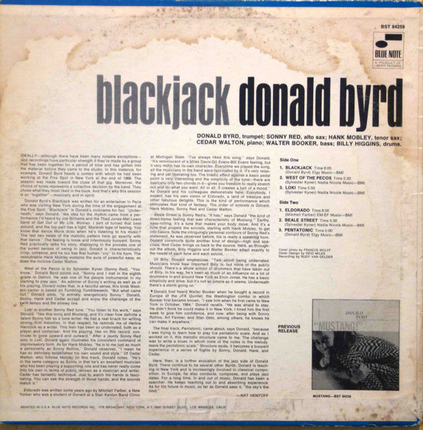 Master Release: Blackjack by Donald Byrd