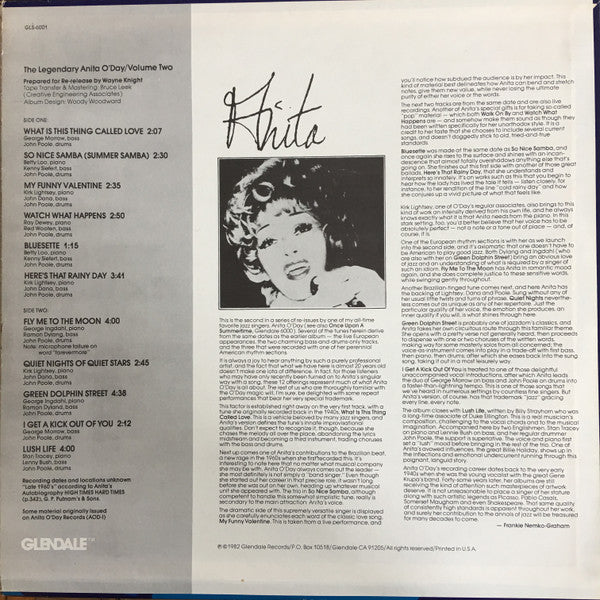 Release: Anita and Rhythm Section-Vinyl-US-1982-GLS 6001-12699375