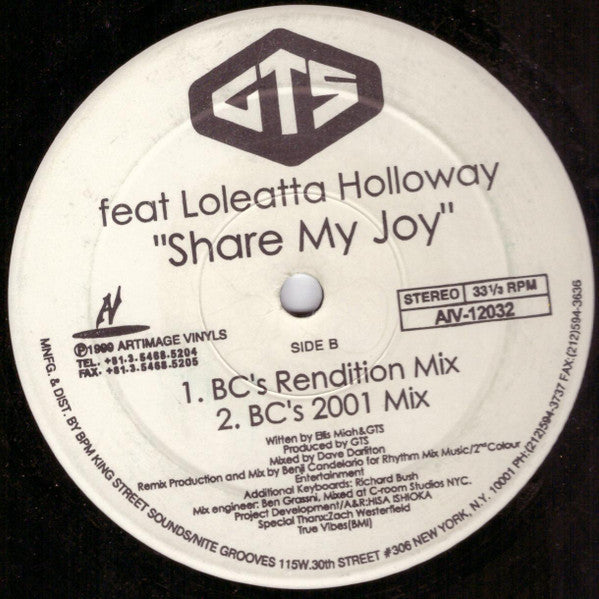 Release: Share My Joy-Vinyl-US-1999-AIV-12032-15954555