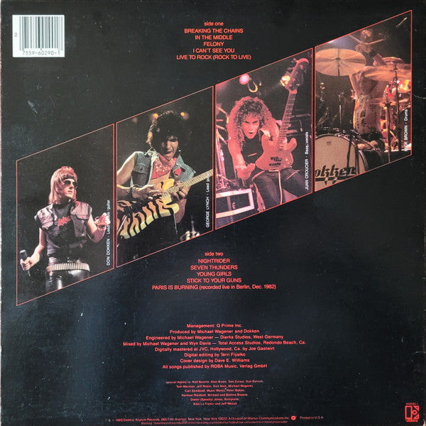 Release: Breakin' The Chains-Vinyl-US-1983-60290-1-33547545