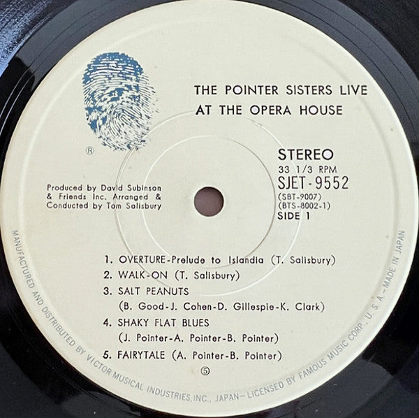 The Pointer Sisters Live At The Opera House
