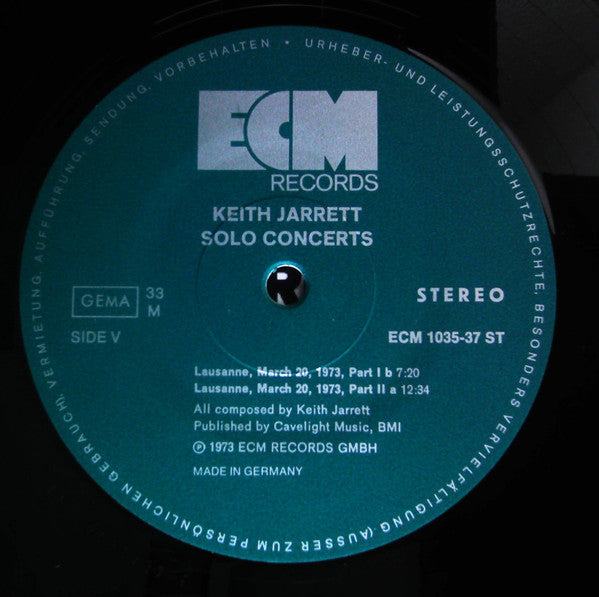 Solo Concerts: Bremen / Lausanne