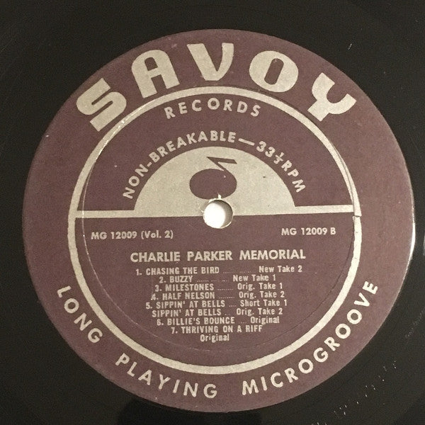 Charlie Parker Memorial Vol. 2
