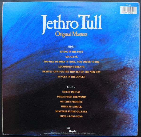 Release: Original Masters-Vinyl-US-1985-FV 41515-12674621