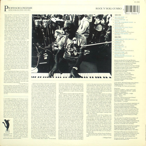 Release: Rock 'N' Roll Gumbo-Vinyl-US-1985-DC-3006-15942208
