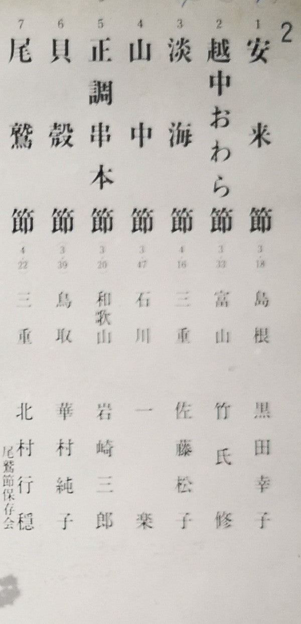 愛蔵盤 正調日本民謡全集（下巻）