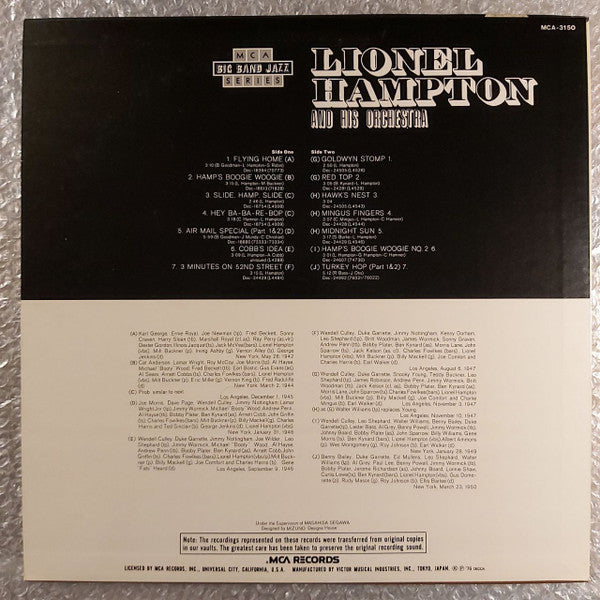 Release: Flying Home-Vinyl-Japan-1976-MCA-3150-23769944