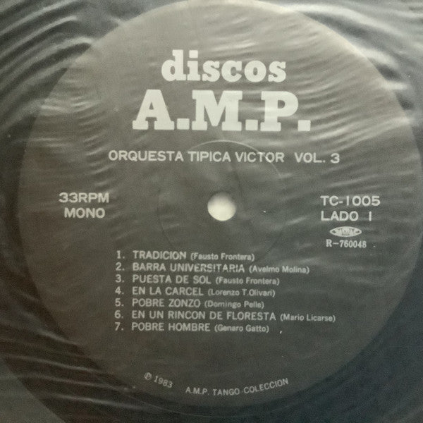 Tradicion / Orquesta Típica Victor Vol. 3 = トラディション / オルケスタ・ティピカ・ビクトル 第3集