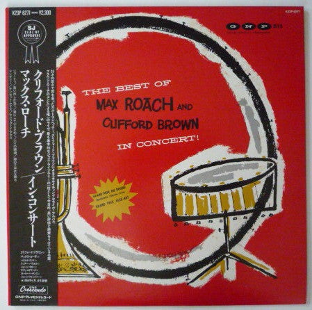 Release: The Best Of Max Roach And Clifford Brown In Concert!-Vinyl-Japan-1984-K23P 6271-10065105