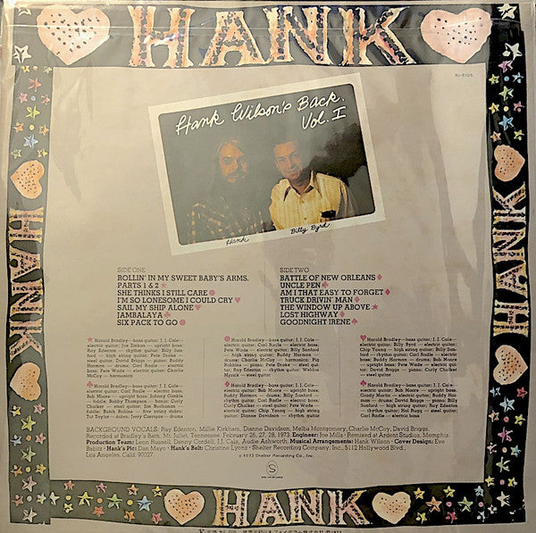 Hank Wilson's Back Vol. I