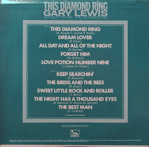 Release: This Diamond Ring-Vinyl-US-1980-LM-1003-29311402