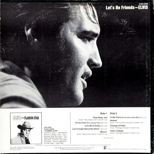 Release: Let's Be Friends-Vinyl-US-1975-CAS-2408, CAS-2408-15162660