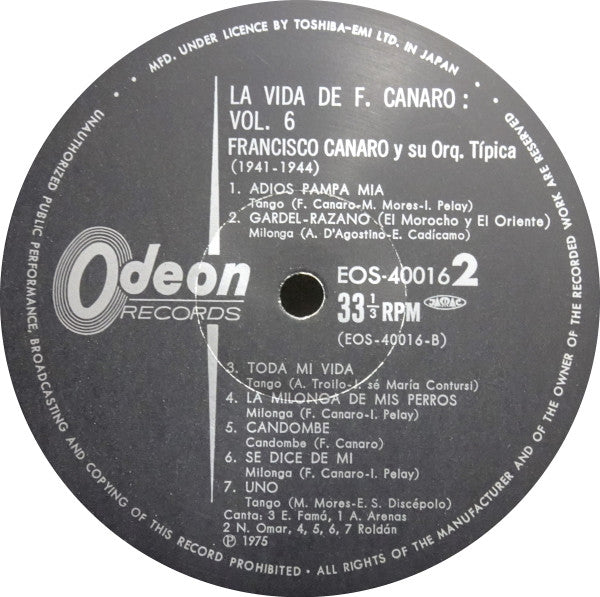 La Vida De F. Canaro Vol. 6 (1941-1944)