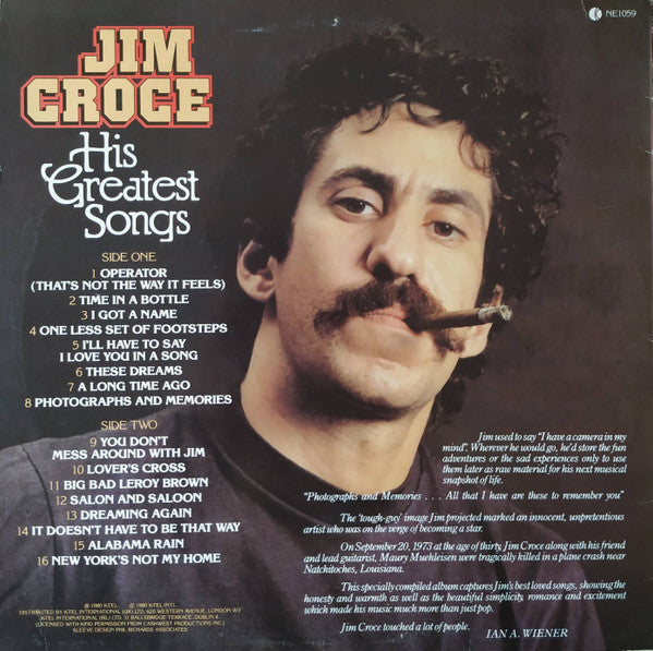 Master Release: His Greatest Songs by Jim Croce