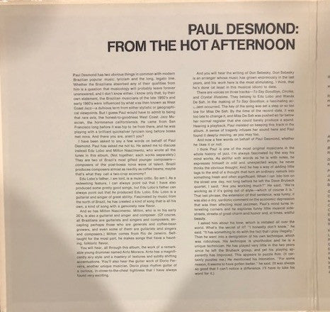 Release: From The Hot Afternoon-Vinyl-US-None-SP 3024, SP-3024, SP 3024, SP-3024-15671814