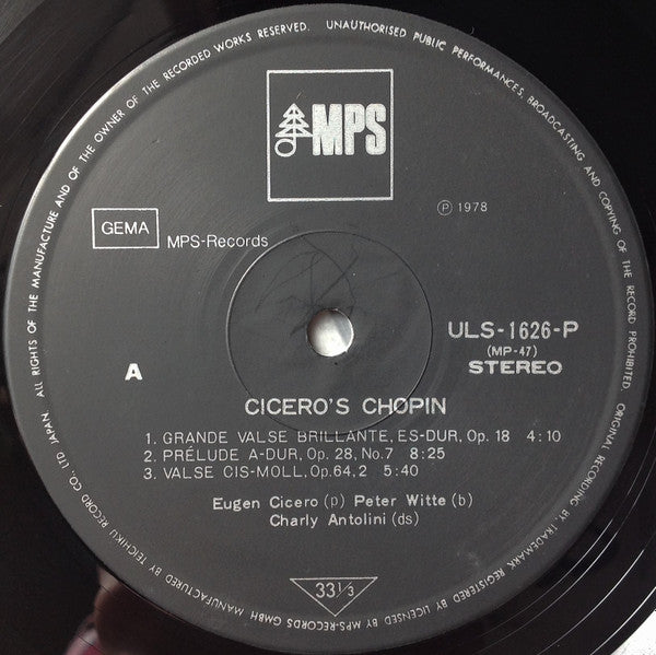 Cicero's Chopin = ショパン・ジャズ