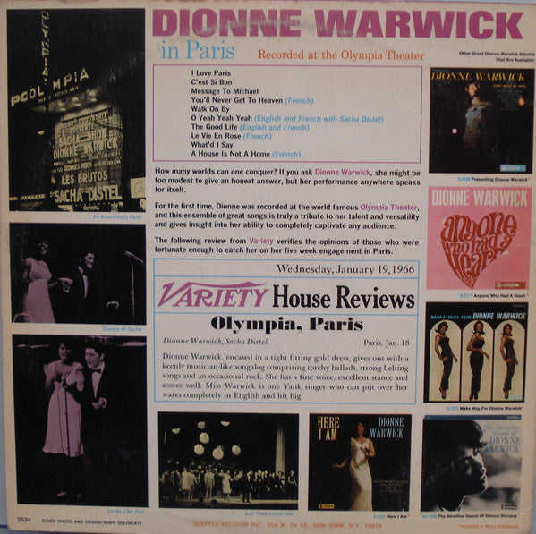 Master Release: In Paris by Dionne Warwick