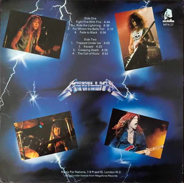 Release: Ride The Lightning-Vinyl-UK-1984-MFN 27-15221988