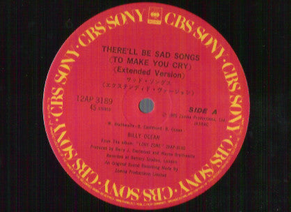 Release: There'll Be Sad Songs (To Make You Cry)-Vinyl-Japan-1986-12AP 3189-13084946