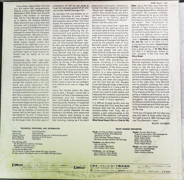 At Carnegie Hall Recorded Live June 9, 1962