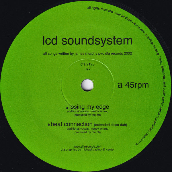 Release: Losing My Edge-Vinyl-US-2002-dfa 2123-48762