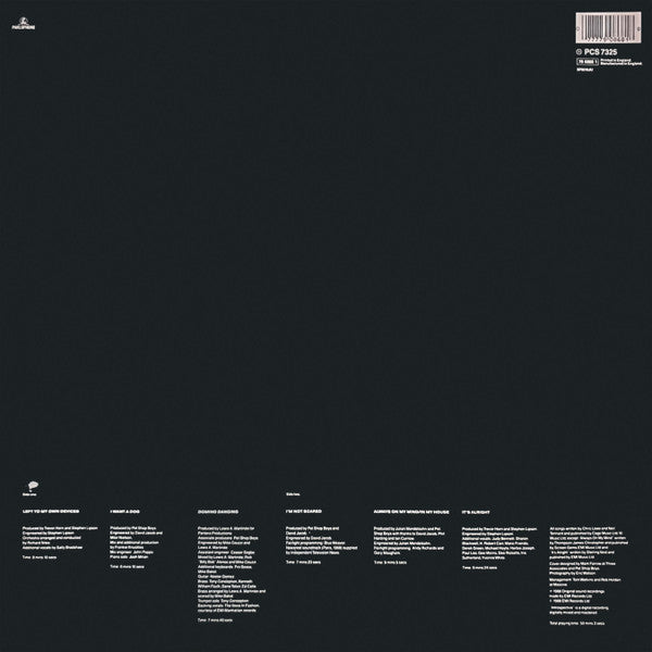 Release: Introspective-Vinyl-UK-1988-PCS 7325, 79 0868 1-58656