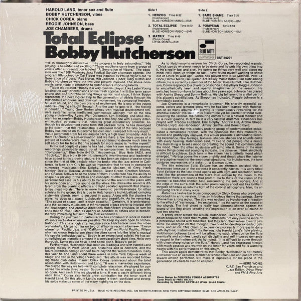 Release: Total Eclipse-Vinyl-Japan-1968-BST 84291-26892614