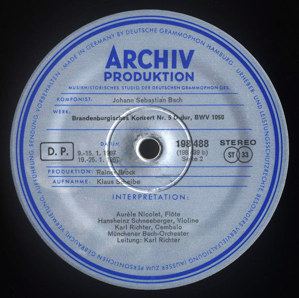 Brandenburgische Konzerte (2) (Nr. 2 F-Dur, BWV 1047 · Nr. 4 G-Dur, BWV 1049 · Nr. 5 D-Dur, BWV 1050)