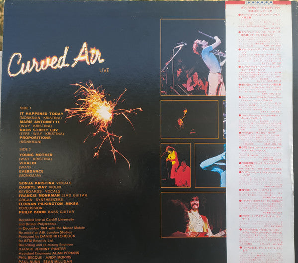 Release: Curved Air Live-Vinyl-Japan-1975-GP-146-17700394