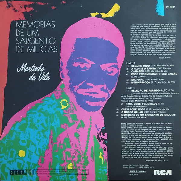 Release: Memórias De Um Sargento De Milícias-Vinyl-Brazil-None-103.0037-22934534