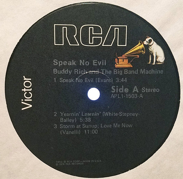 Release: Speak No Evil-Vinyl-US-1976-APL1-1503-11691319