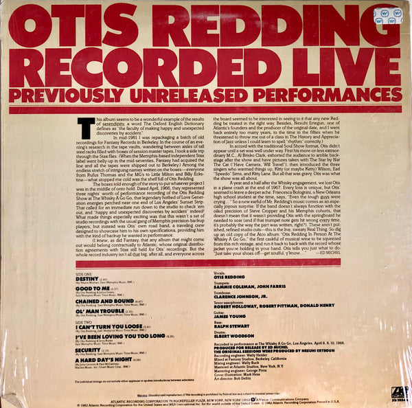 Recorded Live (Previously Unreleased Performances)